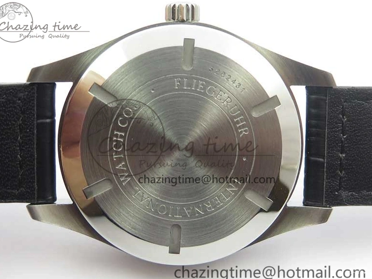 MIROTIME 0504 Affordable Mark XVII IW326501 FKF 1:1 Best Edition Black Dial on Black Leather Strap 7131